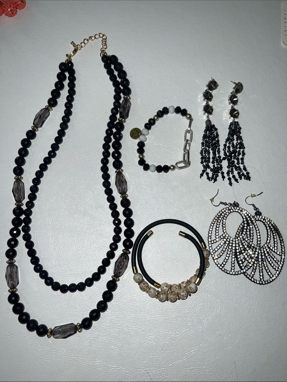 Black stone Jewelry lot